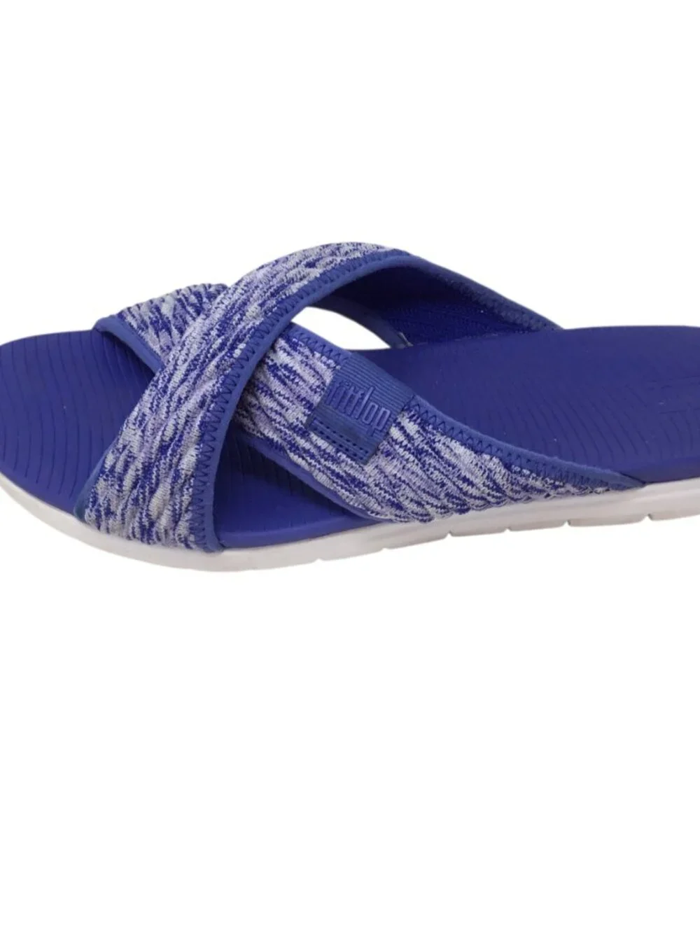 FitFlop Artknit Criss Cross Sandals Slides Comfort Lightweight Blue 085-671